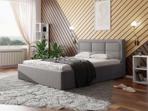 Łóżko tapicerowane z pojemnikiem i stelażem Pesto Łóżko tapicerowane z pojemnikiem i stelażem Pesto