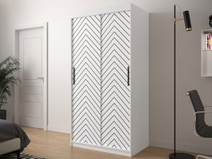 Nowoczesna szafa przesuwna Ratintu 100 cm Nowoczesna szafa przesuwna Ratintu 100 cm